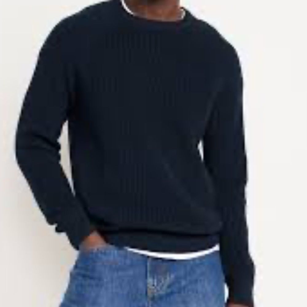 Old Navy Shaker-Stitch Sweater in Navy